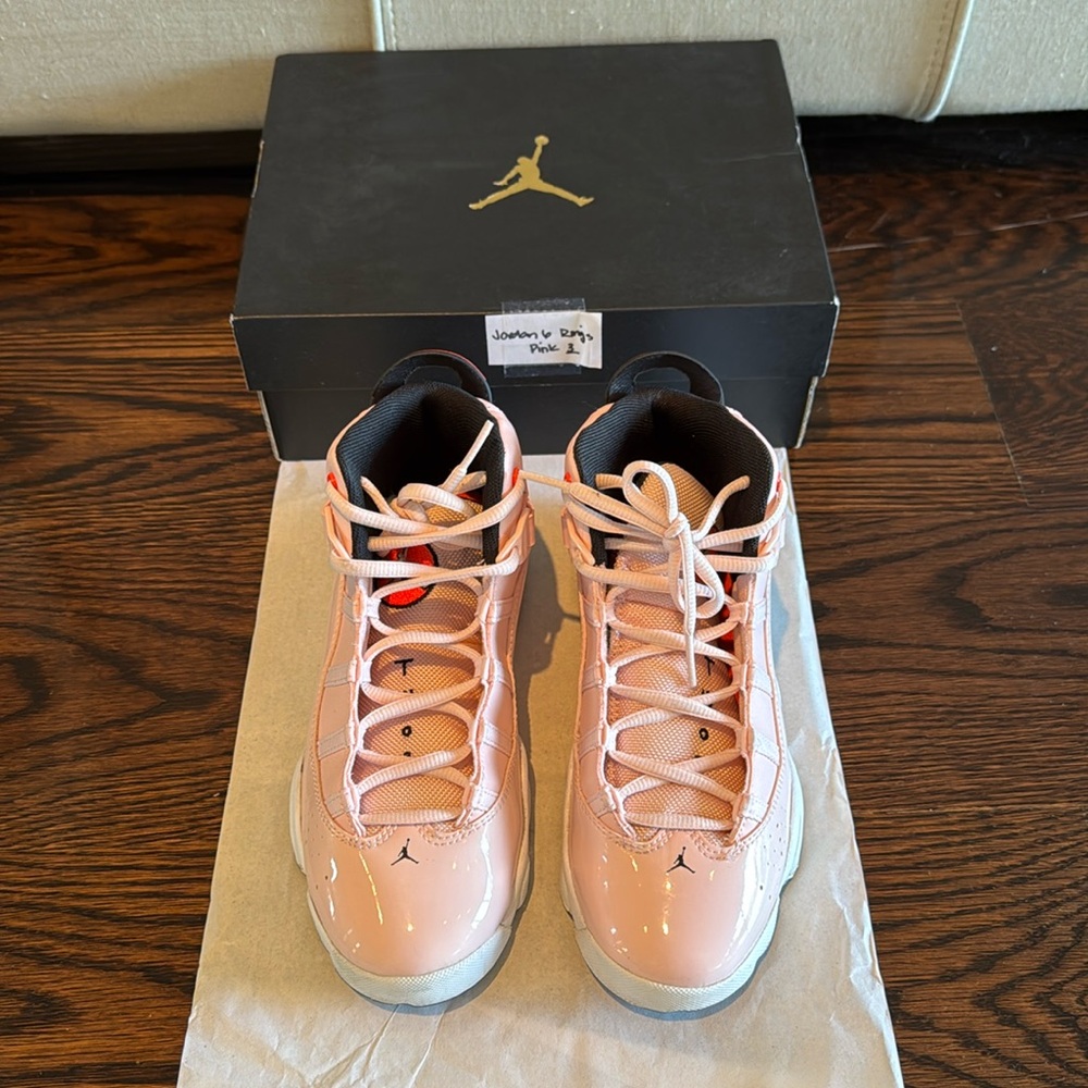 Nike kids PS … Jordan 6 Rings Pink and White